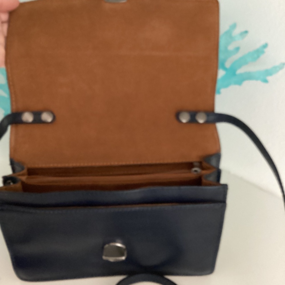 NWT PATRICIA NASH NAVY BLUE LEATHER CROSSBODY BAG PURSE - Picture 14 of 14